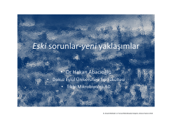 Hakan ABACIOĞLU - 8. Ulusal Moleküler ve Tanısal Mikrobiyoloji