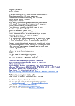 g&uuml;zel şeyler duy da iyileşme { mehmet }