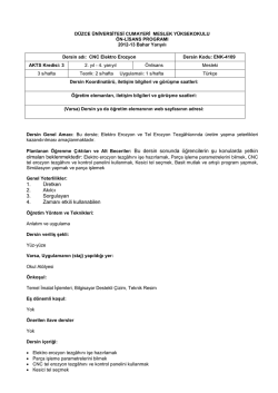 ders bilgileri - D&uuml;zce &Uuml;niversitesi Cumayeri Meslek Y&uuml;ksekokulu