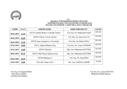 Okul &Ouml;ncesi Eğitimi - FİNAL ve B&Uuml;T&Uuml;NLEME