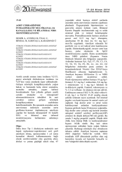 p-45 aort cerrahisinde intraoperatif multikanal (16 kanallı)