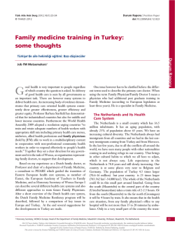 PDF İndir - T&uuml;rkiye Aile Hekimliği Dergisi