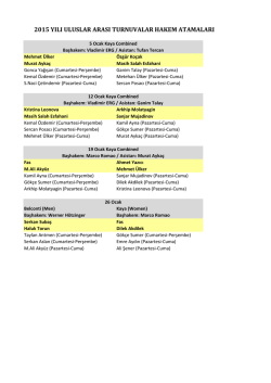 Ocak ayı Uluslararası Turnuva G&ouml;revlendirmeleri i&ccedil;in l&uuml;tfen tıklayınız&hellip;