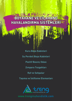 Boyahane ve Cilahane Havalandırma Sistemleri Broş&uuml;r
