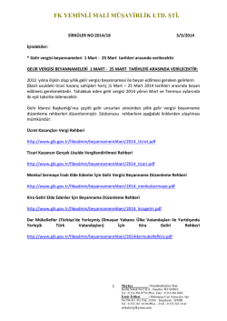 FK YEMİNLİ MALİ M&Uuml;ŞAVİRLİK LTD. ŞTİ.