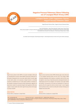 Negative Pressure Pulmonary Edema Following use of Laryngeal