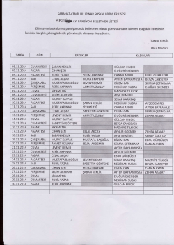 Kasım ayı belletici &ouml;ğretmen g&ouml;revlendirme listesi