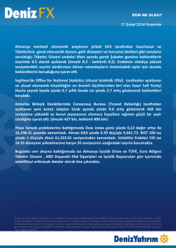 Almanya merkezli ekonomik araştırma şirketi GFK