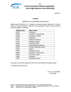 SO G SYAL G&Uuml; Genel Sağ &Uuml;VENLİK ğlık Sigor T.C. KURUM rtası
