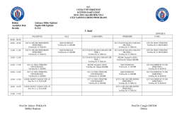 3. Sınıf Prof.Dr. G&uuml;lsev PAKKAN Prof.Dr. Cengiz