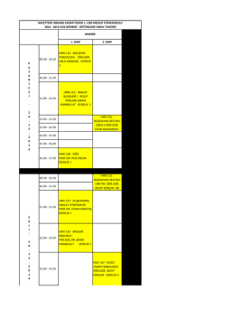 10.20 hmk 113 - malzeme teknolojisi öğr.gör. halil karakoç derslik 3