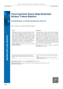 akut solunum yetersizliği ve hemşirelik bakımı