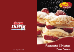 Pastacılık &Uuml;r&uuml;nleri