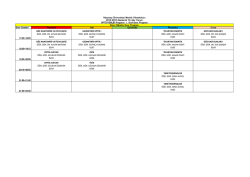 Ders Saatleri Pazartesi Salı &Ccedil;arşamba Perşembe Cuma 17:40