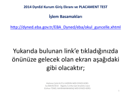 1 DynEd Kurum Giriş Ekranı ve Placament TEST