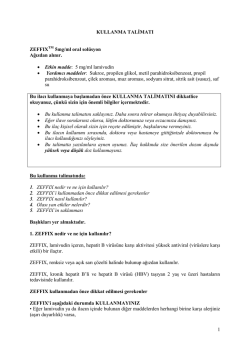 kullanma talimatı - Ilacprospektusu.com