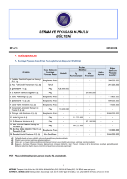 13 - Sermaye Piyasası Kurulu