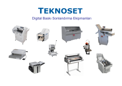 Digital Baskı Sonlandırma Ekipmanları