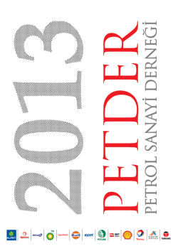 PETDER Sekt&ouml;r Raporu 2013