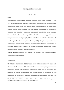 183 YUMUŞAK G&Uuml;&Ccedil; SAVAŞLARI Atilla Sandıklı* &Ouml;ZET