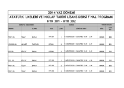 2014 Yaz D&ouml;nemi Final Programını g&ouml;rmek i&ccedil;in tıklayınız