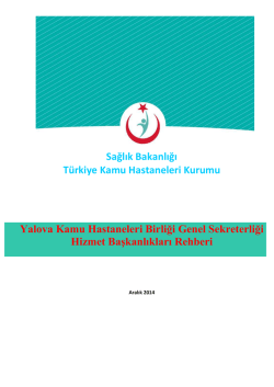 Genel Sekreterlik Hizmet Sunum Rehberi i&ccedil;in tıklayınız