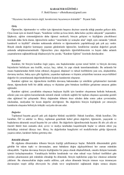 ETKİN KARAKTER