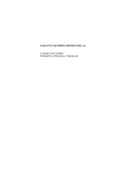 Dipnotlar - Garanti Factoring