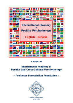 International Glossary Positive Psychotherapy English