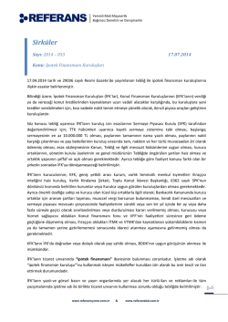 2014-033 İpotek Finansmanı Kuruluşları