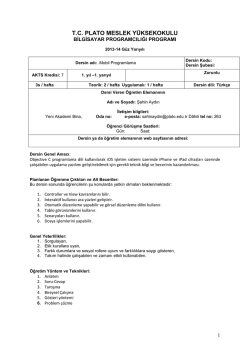 T.C. PLATO MESLEK Y&Uuml;KSEKOKULU