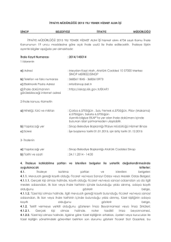 itfaiye müdürlüğü 2015 yılı yemek hizmet alım işi sinop belediyesi