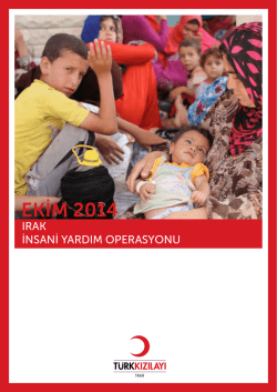 EKİM 2014 - T&uuml;rk Kızılayı