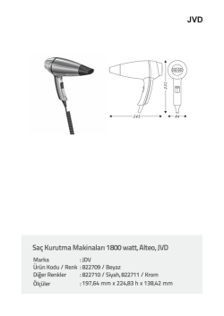 Sa&ccedil; Kurutma Makinaları 1800 watt, Alteo, JVD