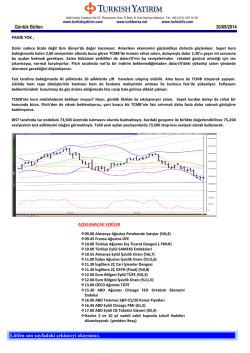 G&uuml;nl&uuml;k B&uuml;lten - Turkborsa.net