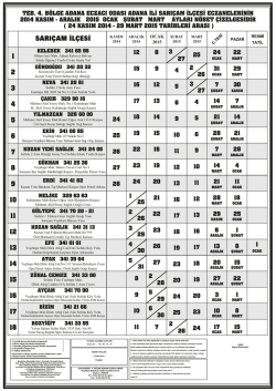 sarı&ccedil;am listesi