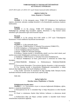 24.07.2014 tarih ve S-2014-14/1 sayılı Senato kararıyla