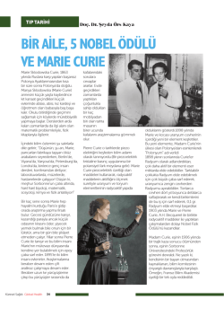 bir aile, 5 nobel &ouml;d&uuml;l&uuml; ve marıe curıe