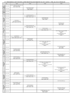 kimya m&uuml;hendisiliği 2014-2015 g&uuml;z d&ouml;nemi n.&ouml; vize programı
