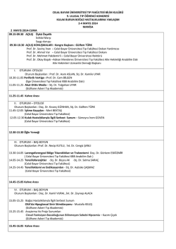 celal bayar &uuml;niversitesi tıp fak&uuml;ltesi bilim kul&uuml;b&uuml; 9. ulusal tıp &ouml;ğrenci