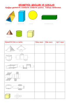 GEOMETRİK ŞEKİLLER VE SORULAR