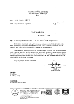 T.C. TELEFON ZiNCiRi EKLER: - mersin