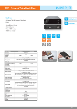 Karel RNJ-1410-04 NVR Kayıt Cihazı PDF Dosyası142.53 KB