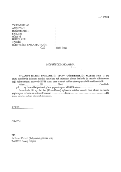 İki Ay &Uuml;st &Uuml;ste Tercih Edilmeyen D Grubu M&uuml;nhal Kadrolar