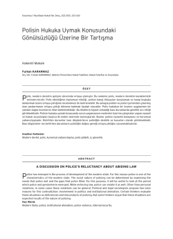 tam metin - Hacettepe Hukuk Fak&uuml;ltesi Dergisi