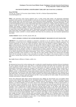 Dumlupınar &Uuml;niversitesi Sosyal Bilimler Dergisi