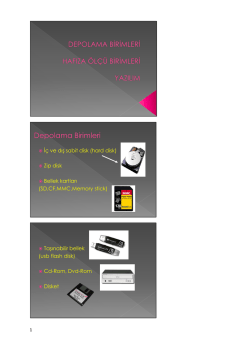 Hafıza &Ouml;l&ccedil;&uuml;m Birimleri