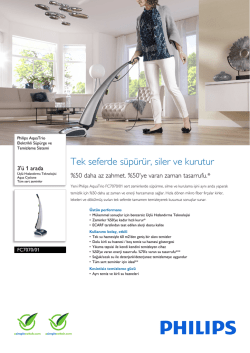 FC7070/01 Philips Elektrikli S&uuml;p&uuml;rge ve Temizleme Sistemi