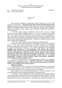 T.C. SOSYAL G&Uuml;VENLİK KURUMU BAŞKANLIĞI Emeklilik