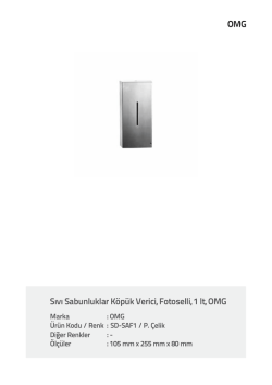 Sıvı Sabunluklar K&ouml;p&uuml;k Verici, Fotoselli, 1 lt, OMG